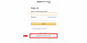 Amazon Seller account registration